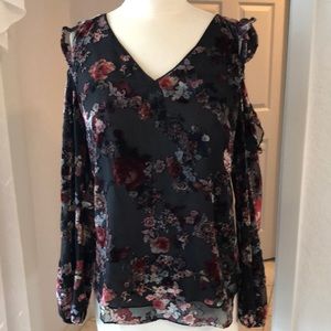 White House Black Market Cold Shoulder Top